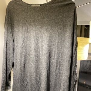 Vince men’s sweater gray long sleeve t shirt xxl